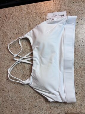 MARIANA White Strappy Crop Top